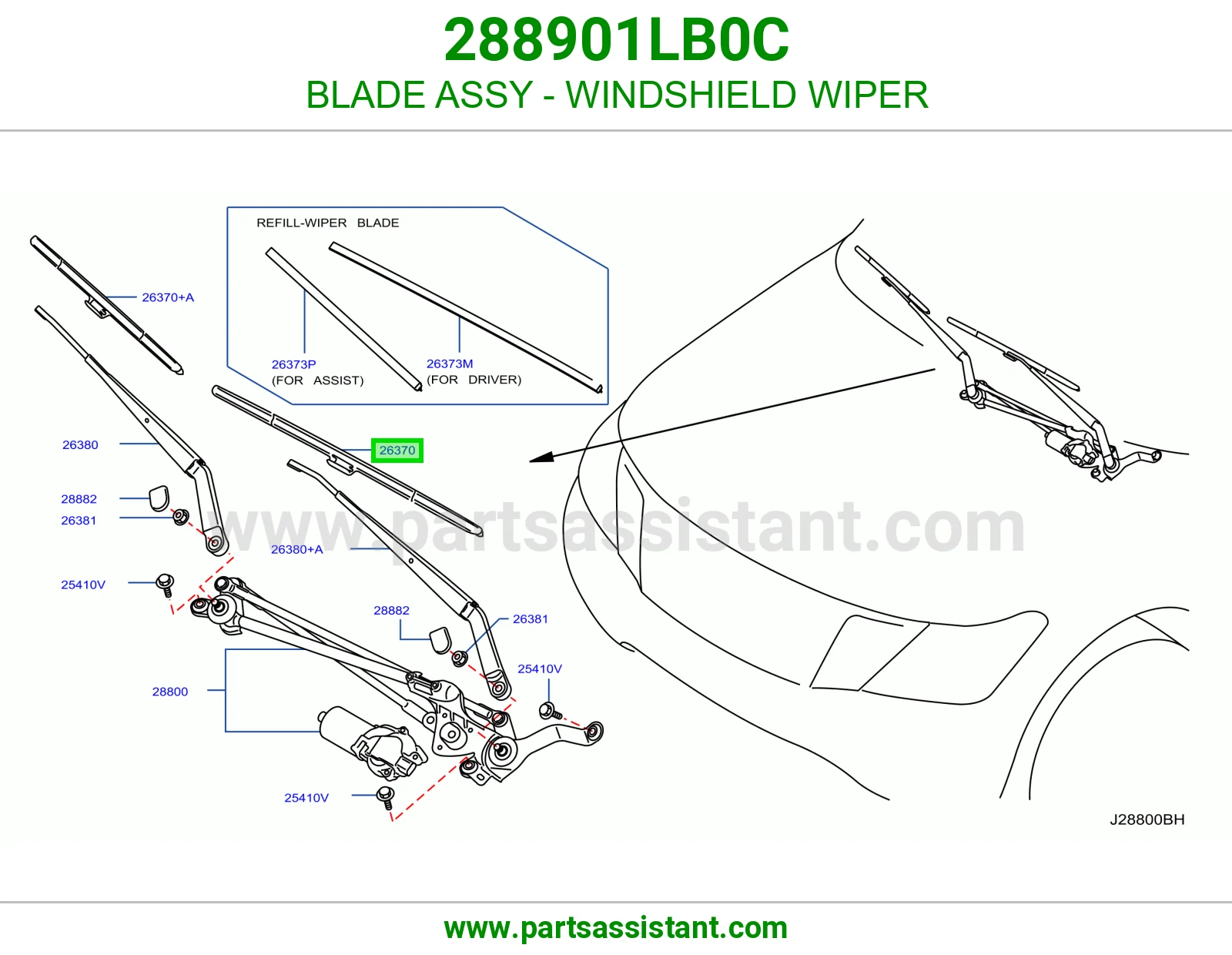 مساحه 288901LB0C