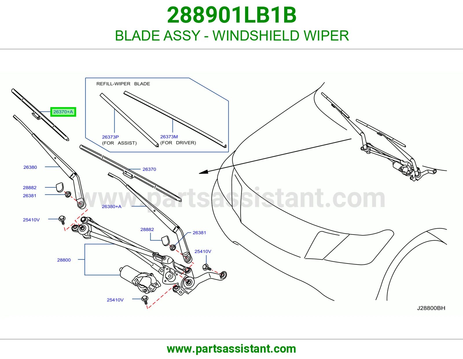 مساحه 288901LB1B