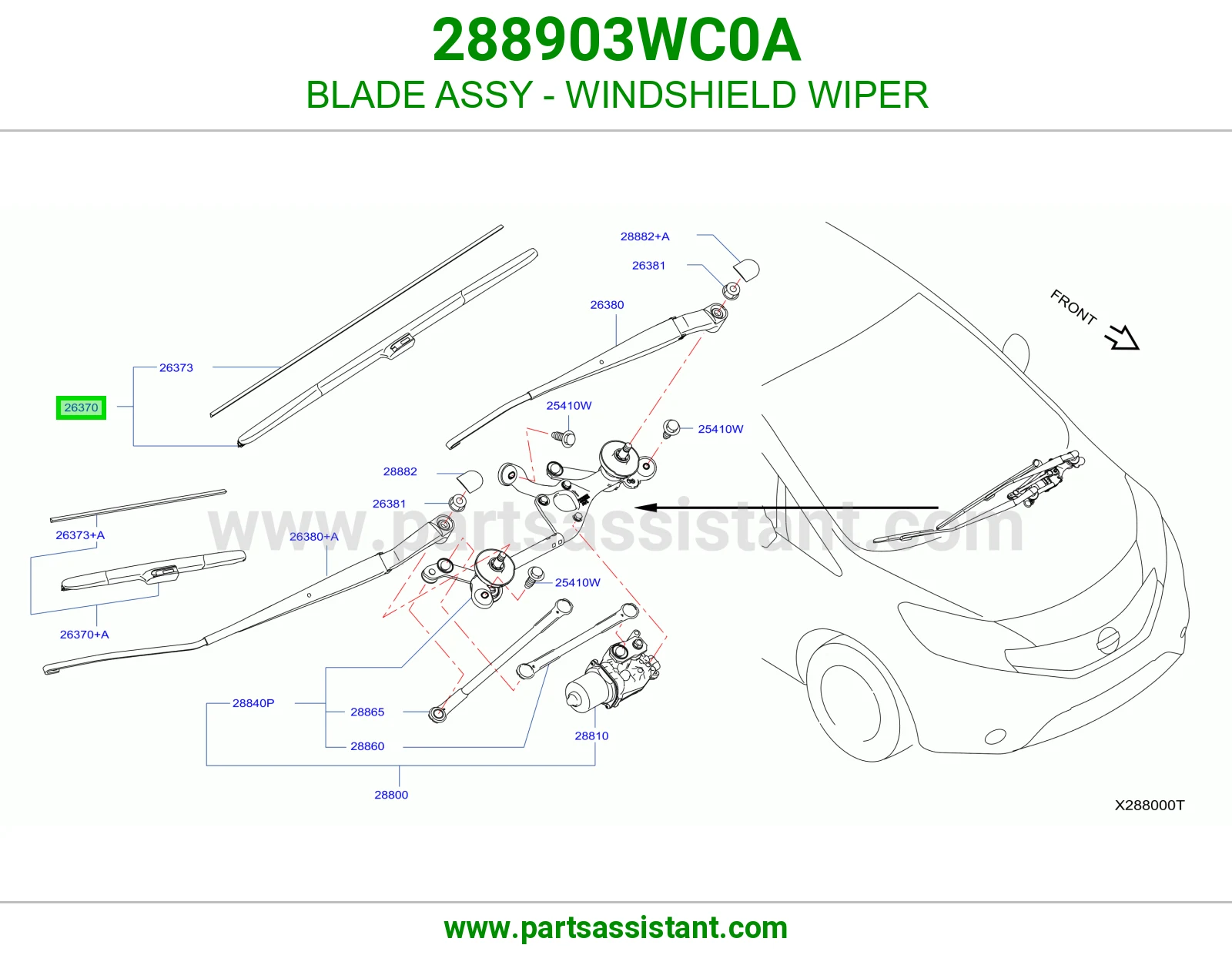 مساحه 288903WC0A