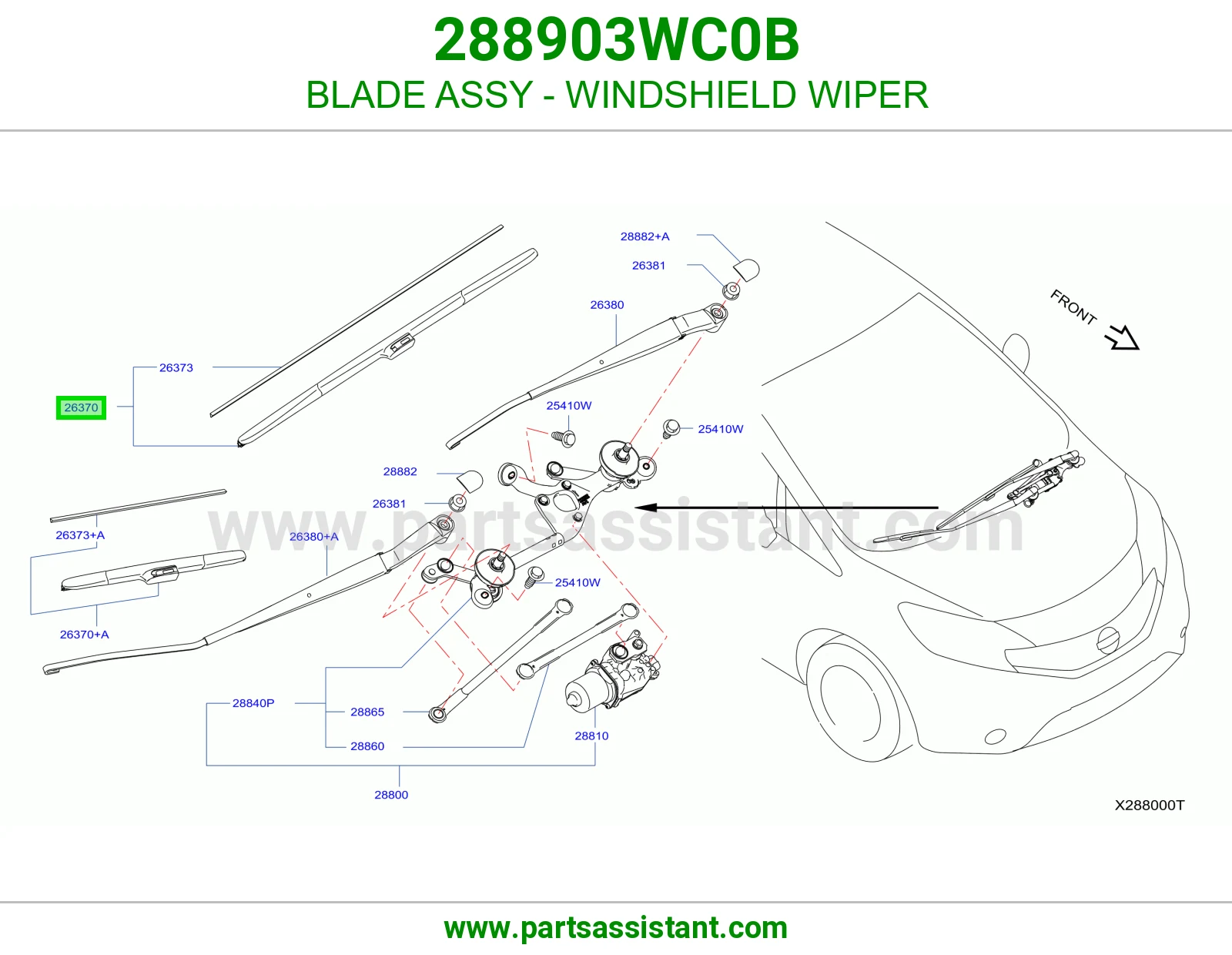 مساحه 288903WC0B