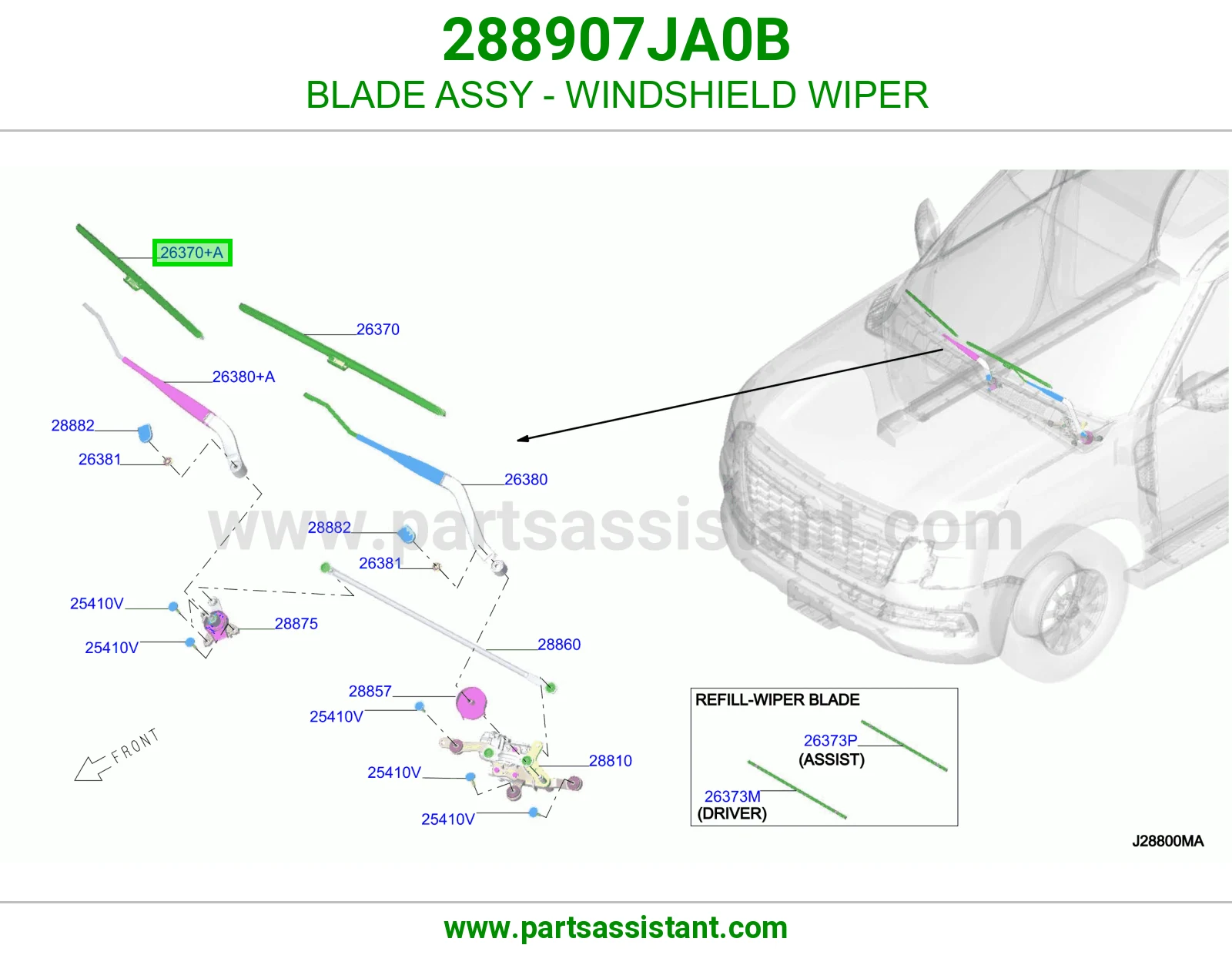 مساحه 288907JA0B