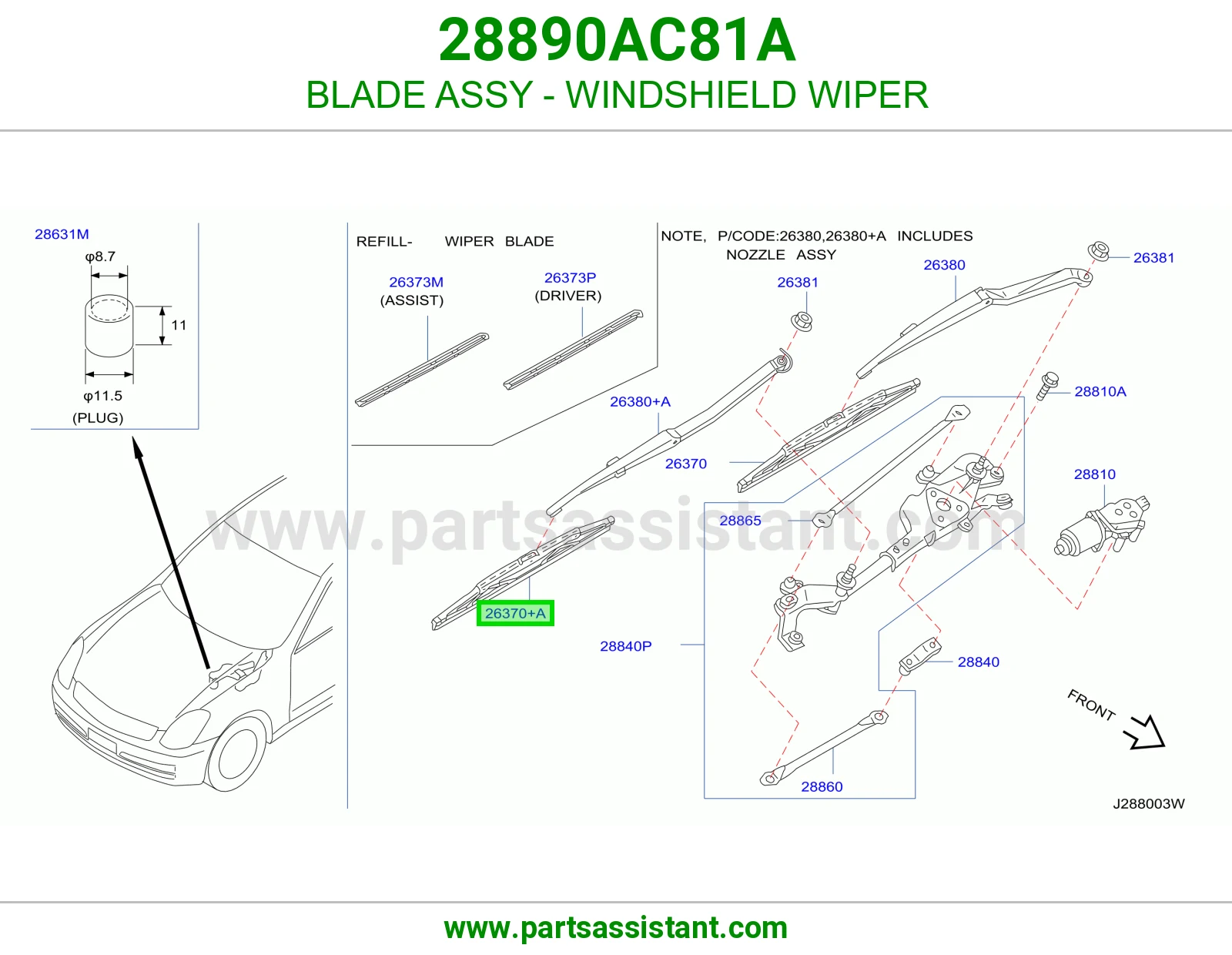 مساحه 28890AC81A