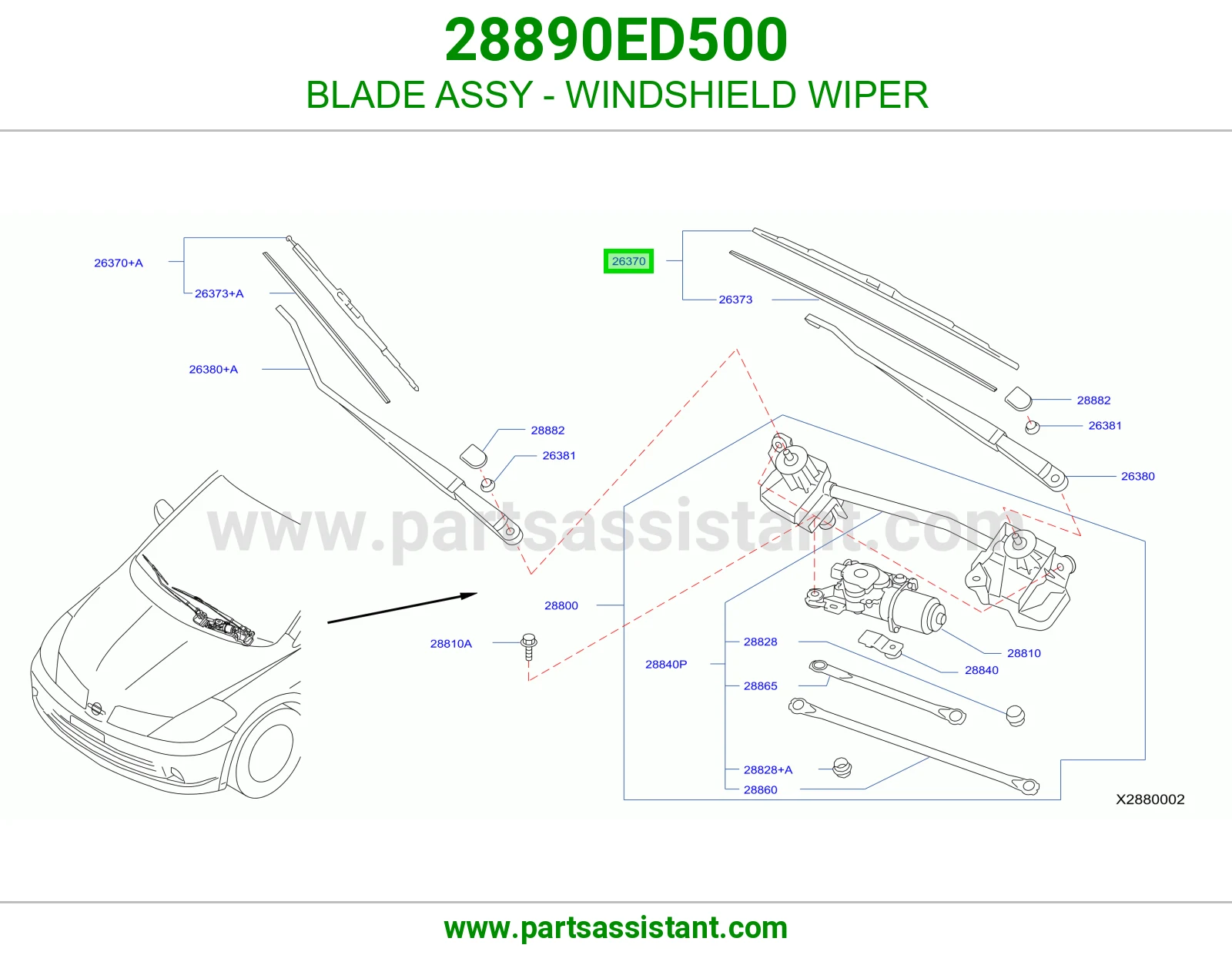 مساحه 28890ED500