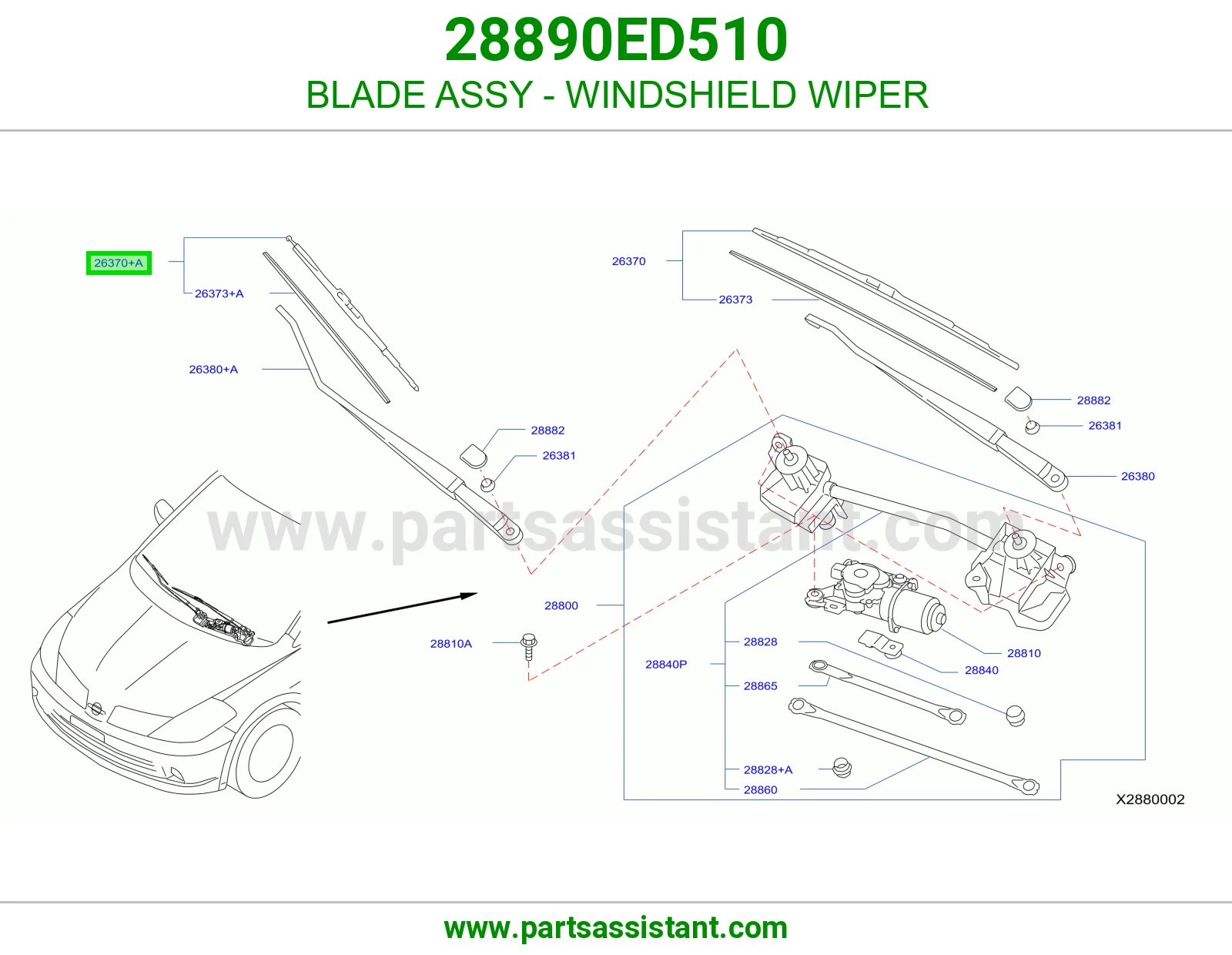 مساحه 28890ED510