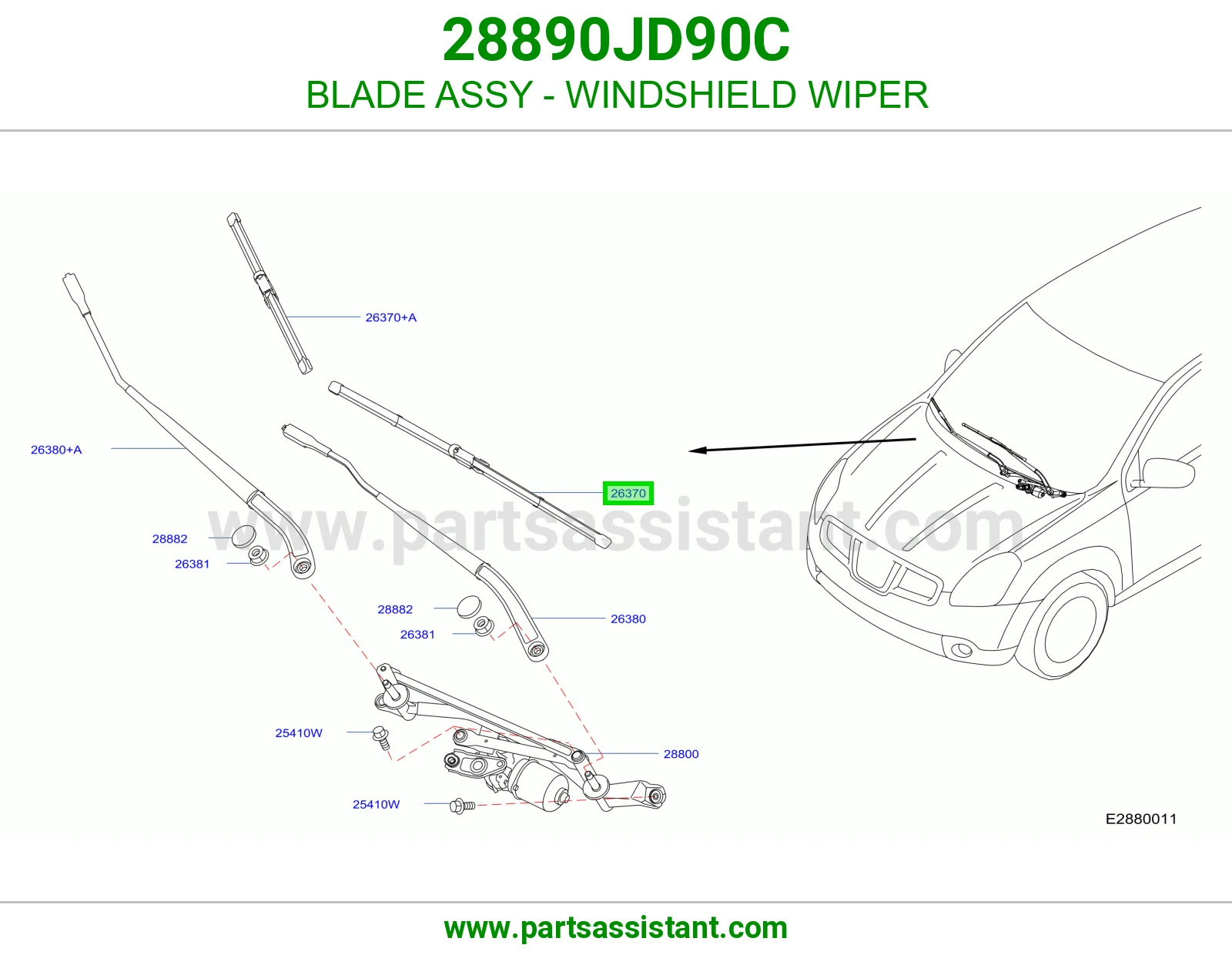 مساحه 28890JD90C