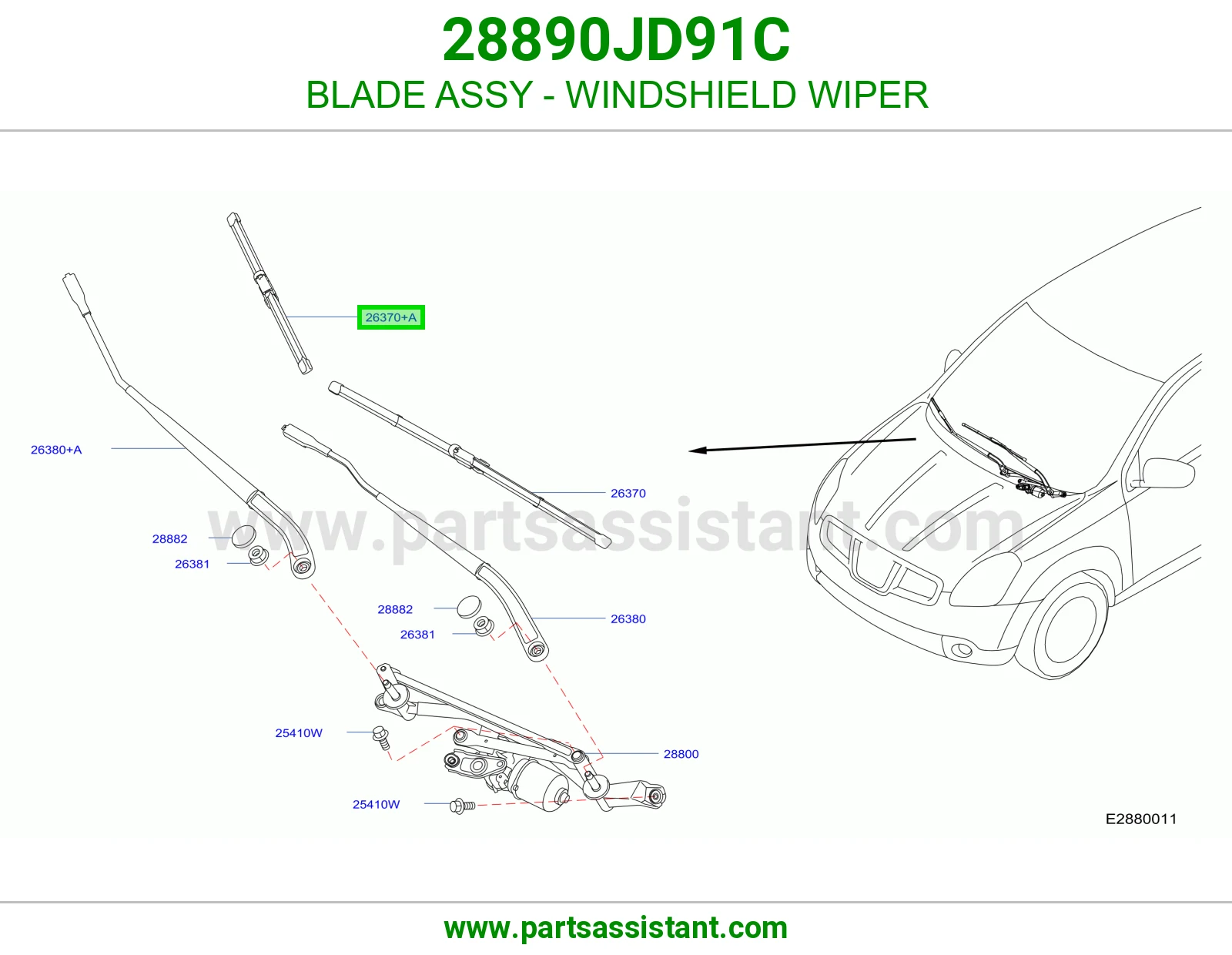 مساحه 28890JD91C