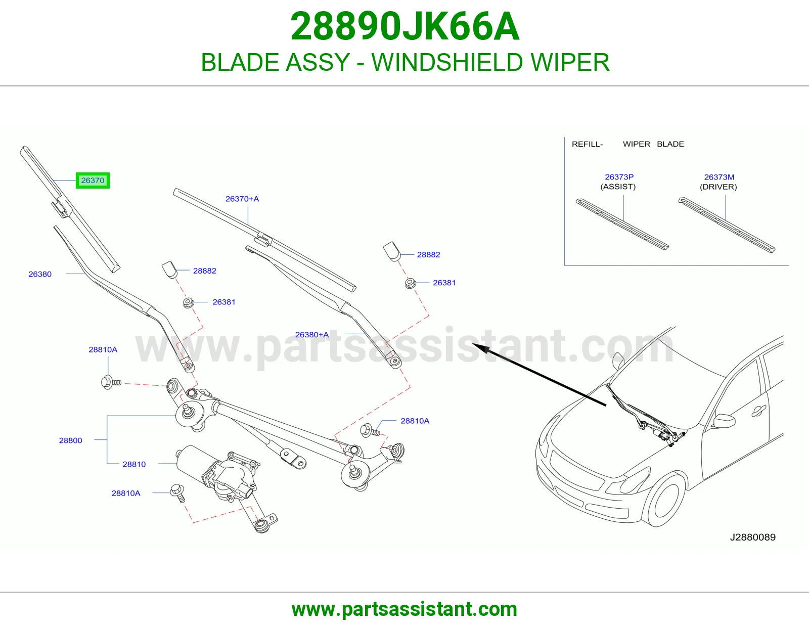 مساحه 28890JK66A