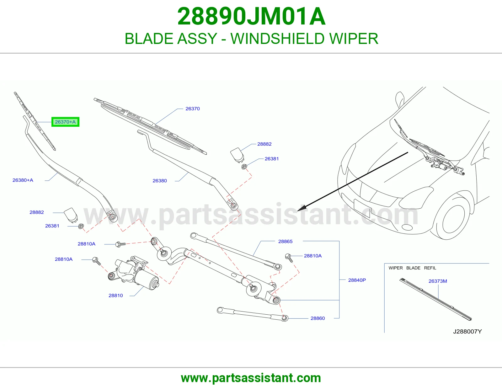مساحه 28890JM01A