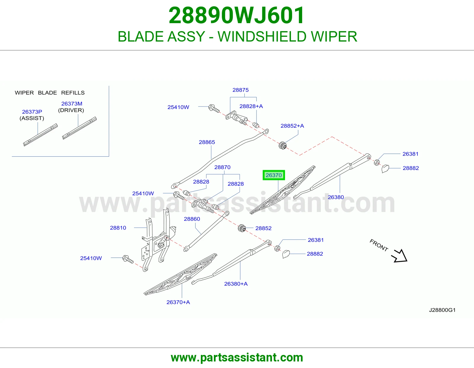 مساحه 28890WJ601