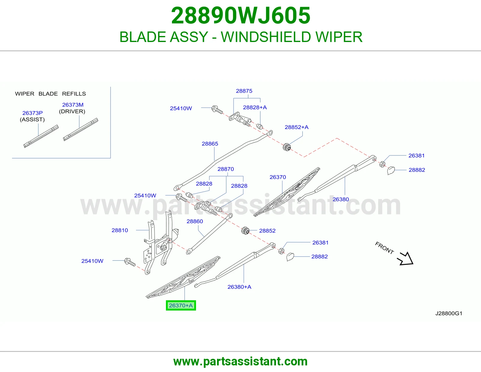 مساحه 28890WJ605