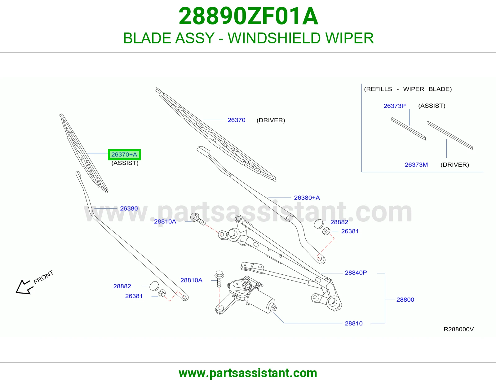 مساحه 28890ZF01A