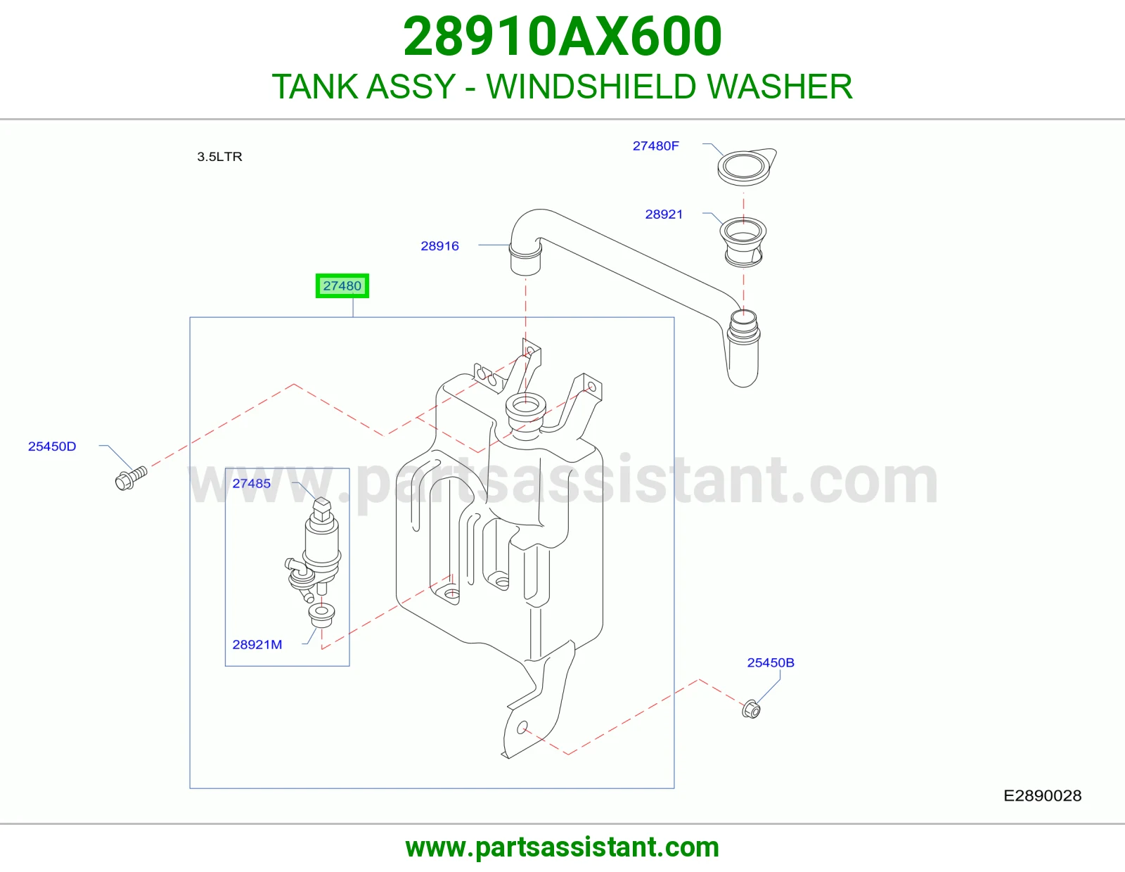 قربه مساحات 28910AX600