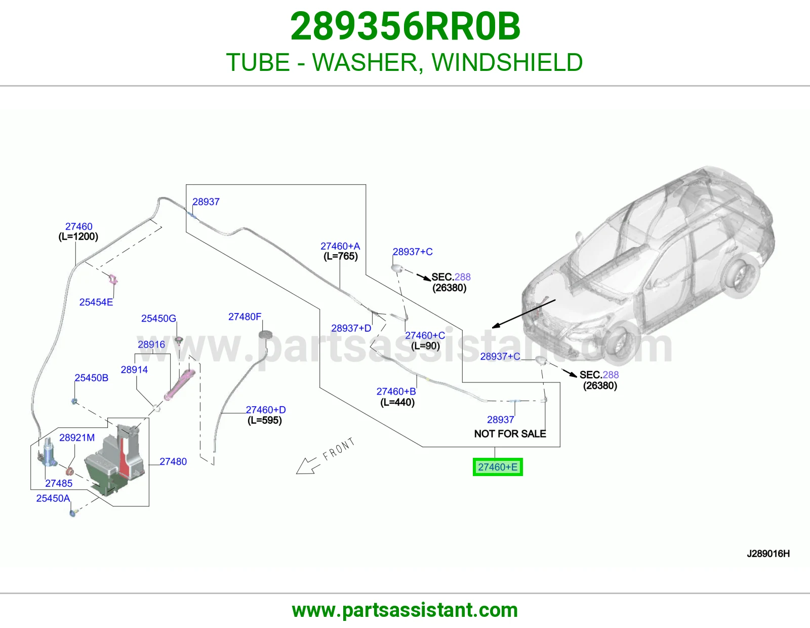 ماسورة وردة قزاز أمامي 289356RR0B