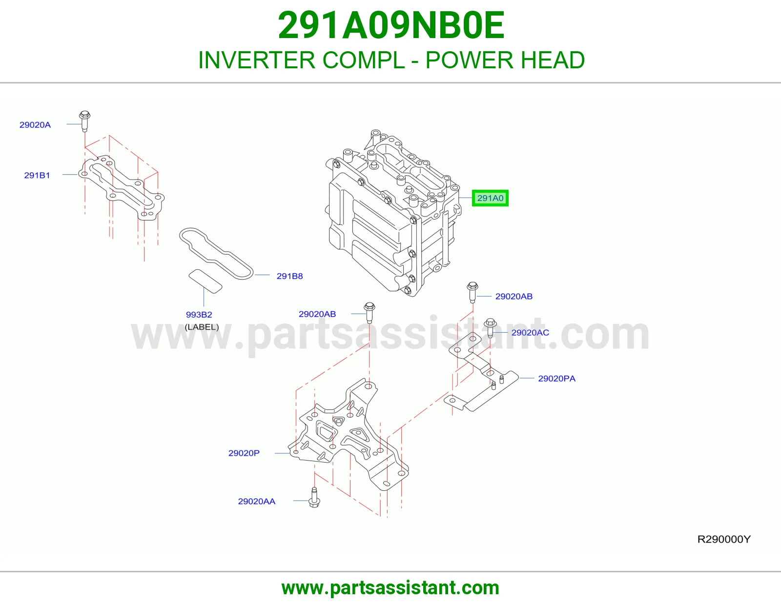 انفرتر باور هيد كامل 291A09NB0E