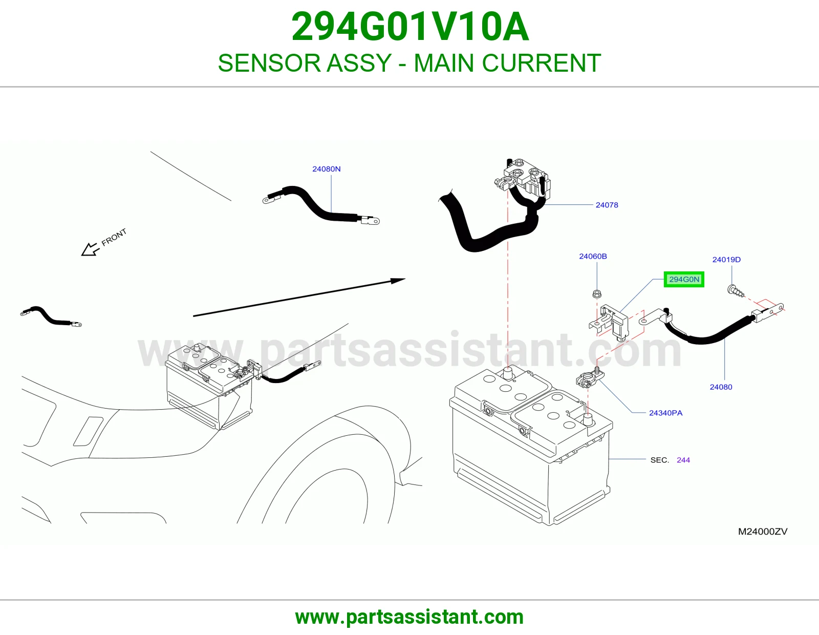 حساس تيار رئيسي كامل 294G01V10A