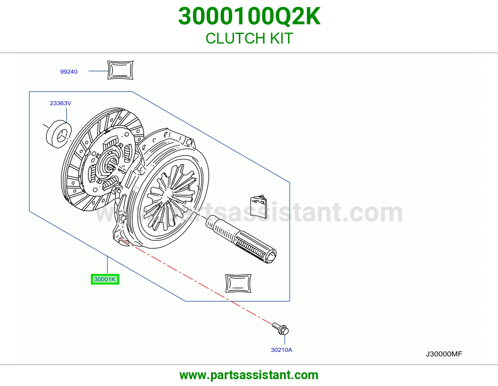 طقم كلتش 3000100Q2K