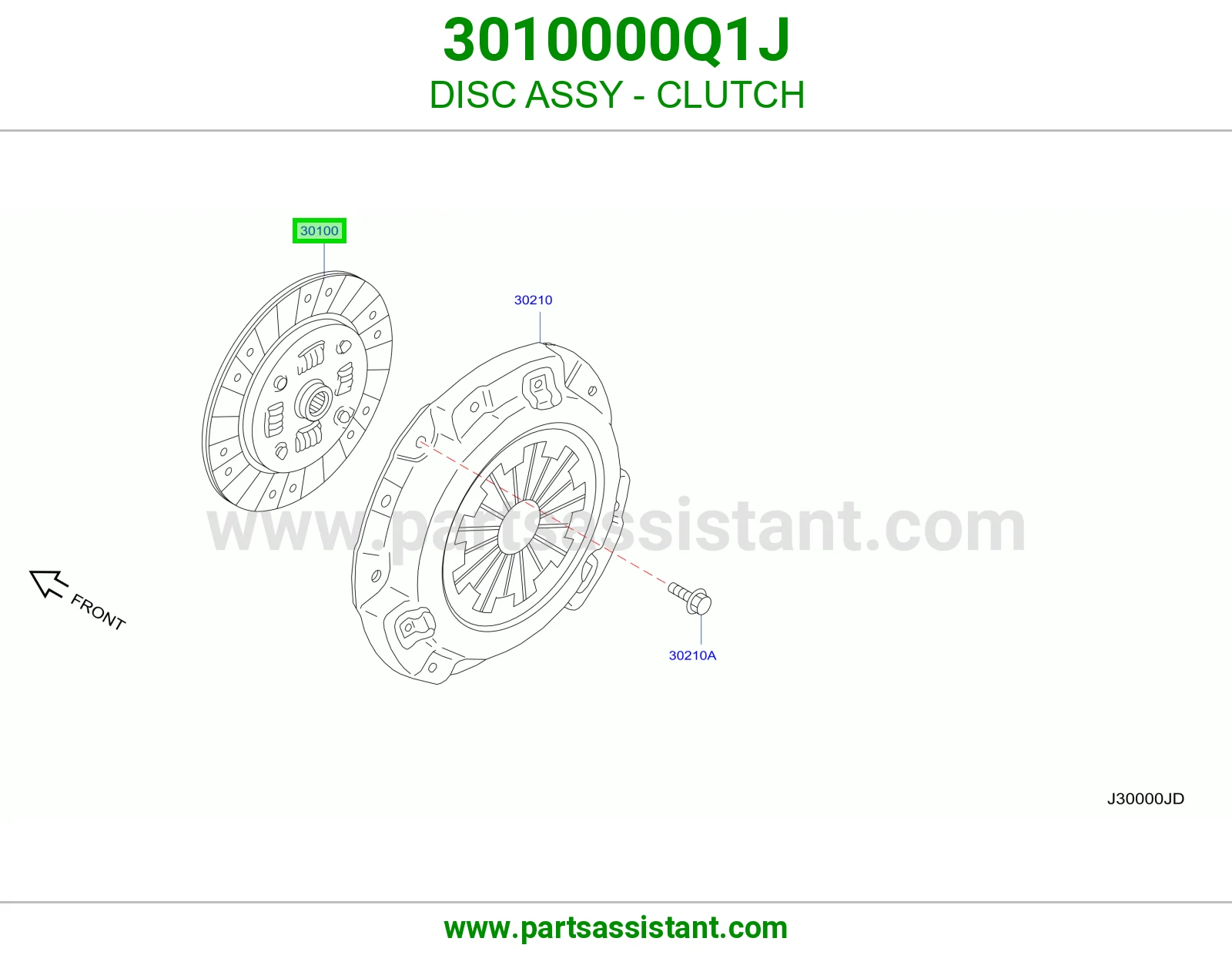 صحن كلتش قير 3010000Q1J