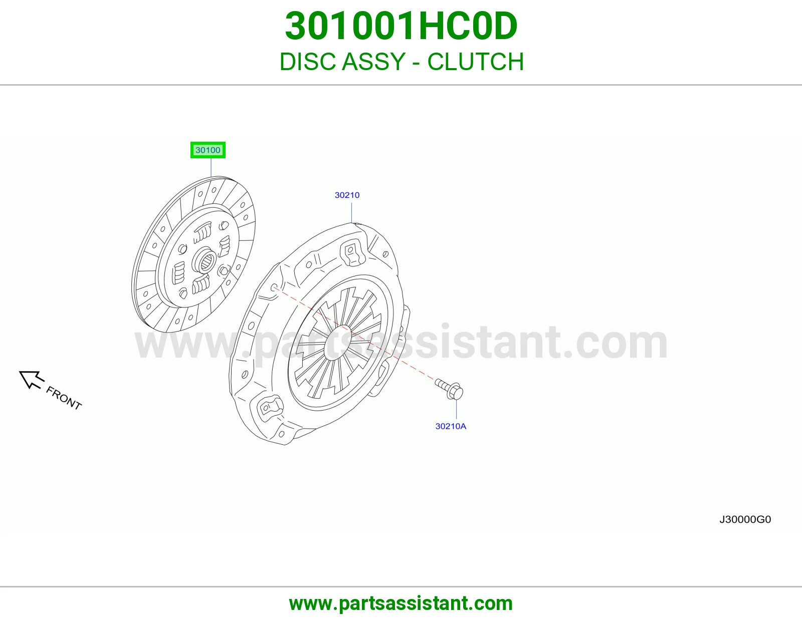صحن كلتش قير 301001HC0D