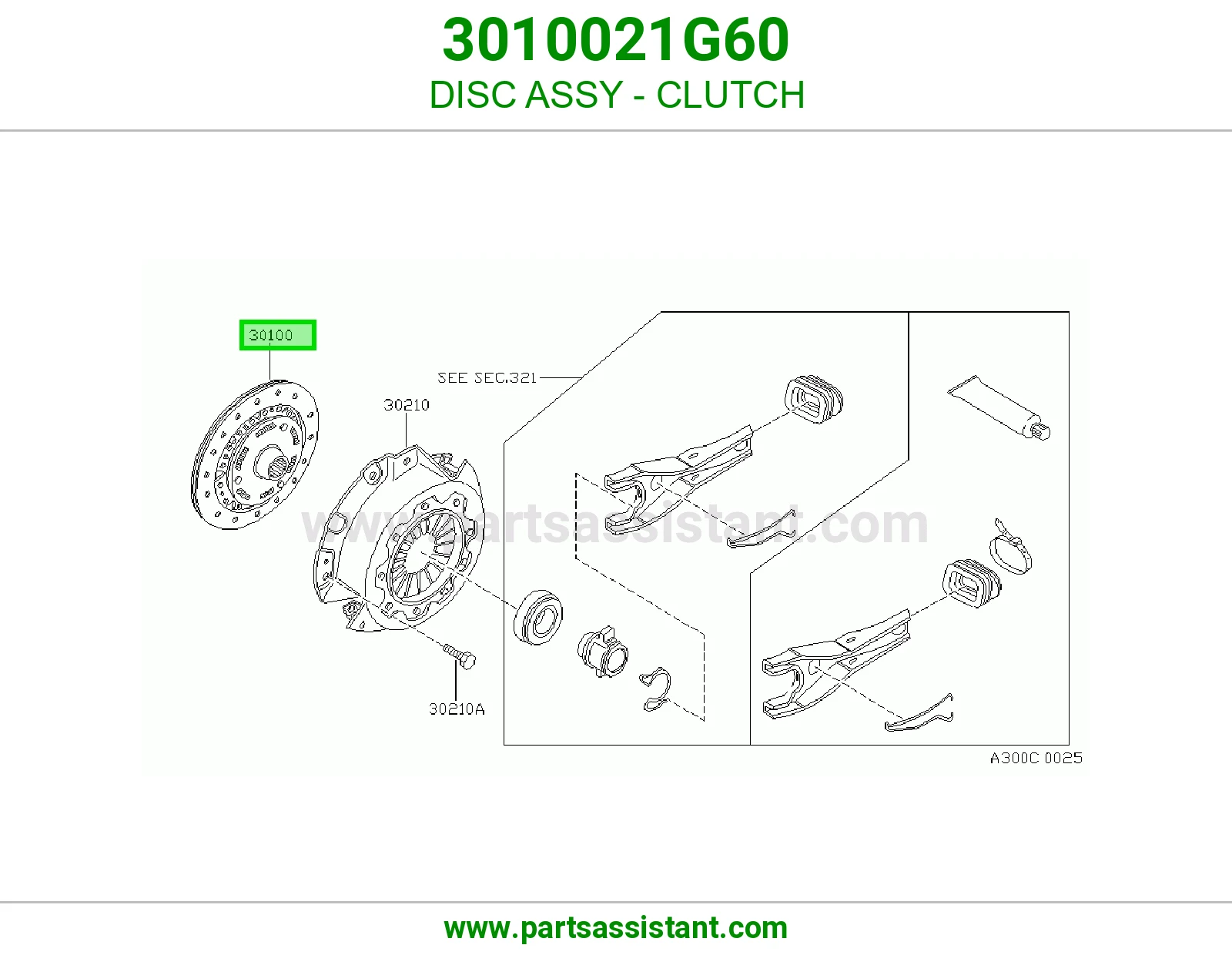 DISC ASSY - CLUTCH 3010021G60