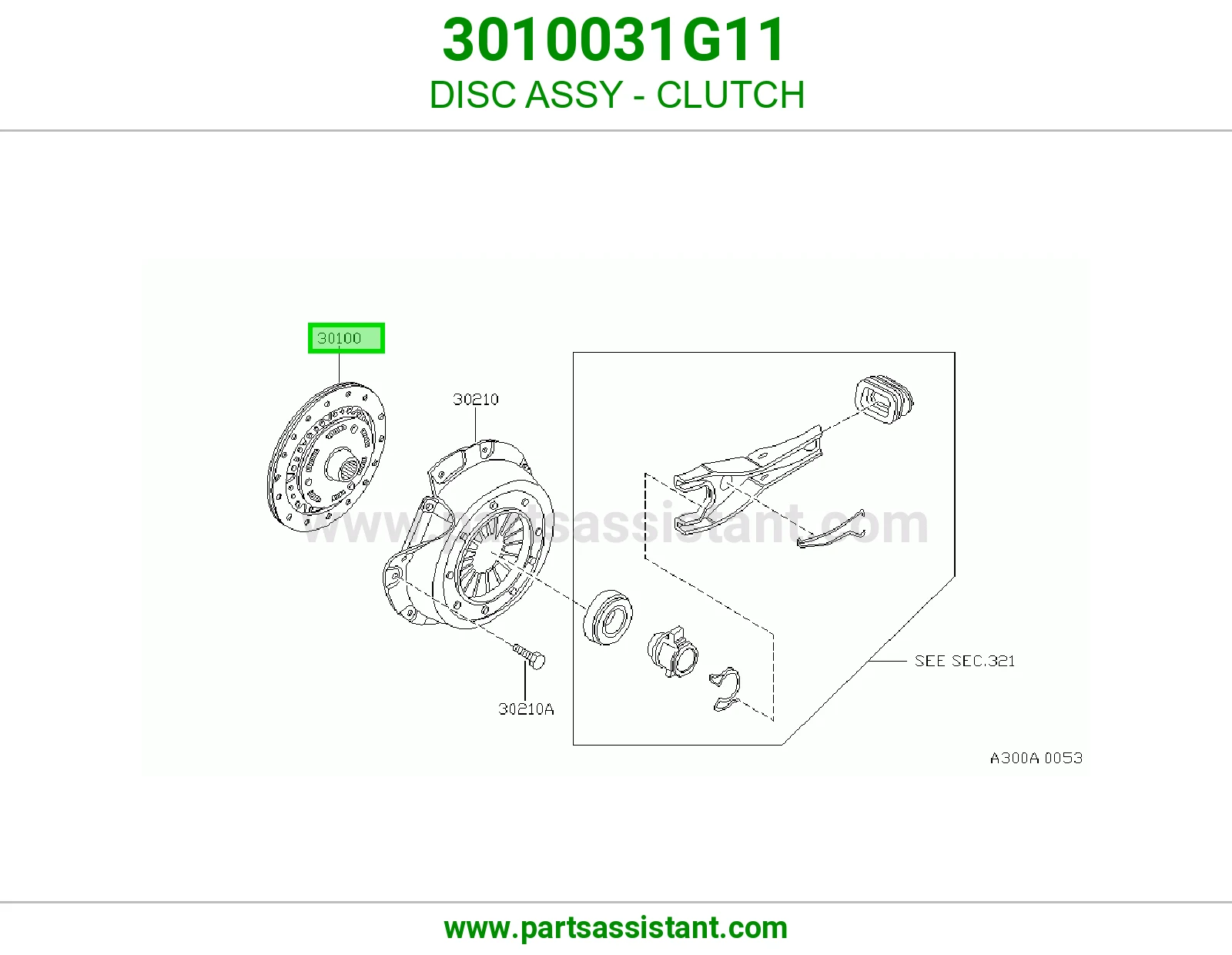 DISC ASSY - CLUTCH 3010031G11