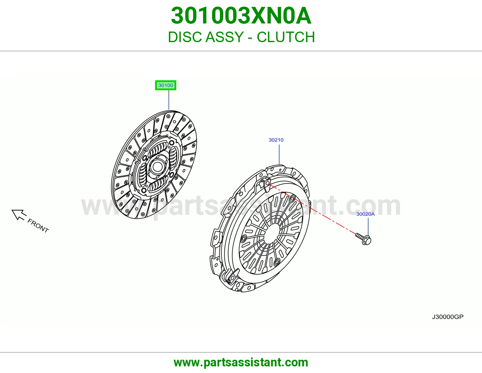 صحن كلتش قير 301003XN0A