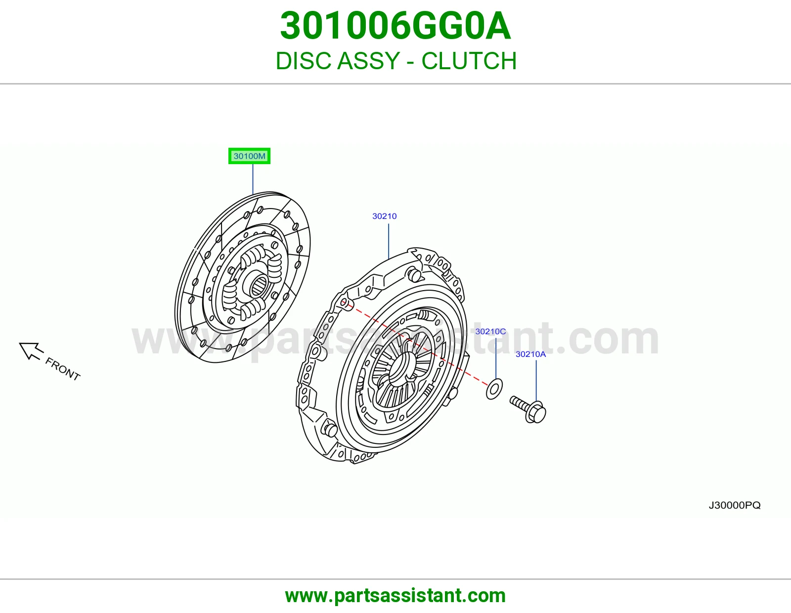 صحن كلتش قير 301006GG0A