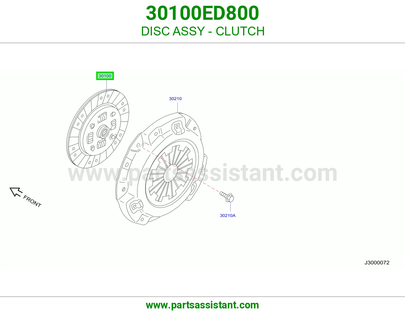 صحن كلتش قير 30100ED800