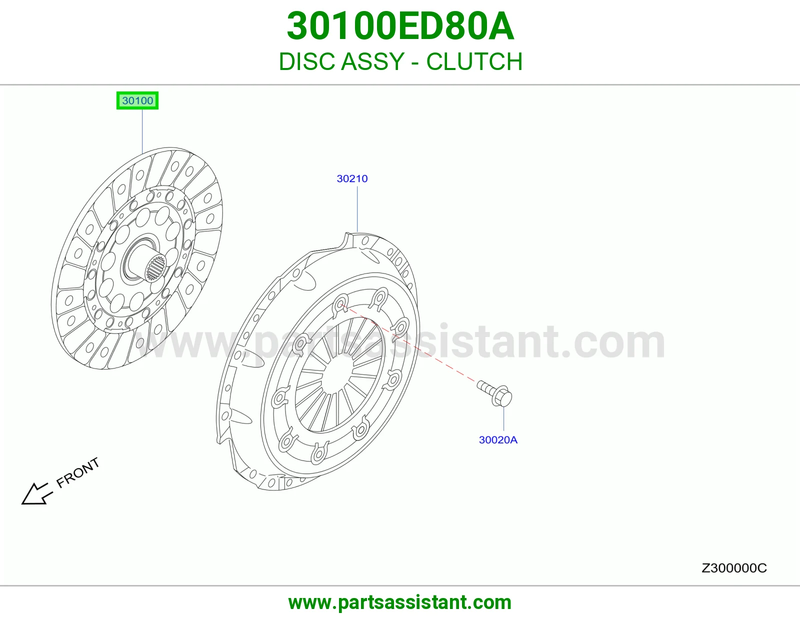 صحن كلتش قير 30100ED80A