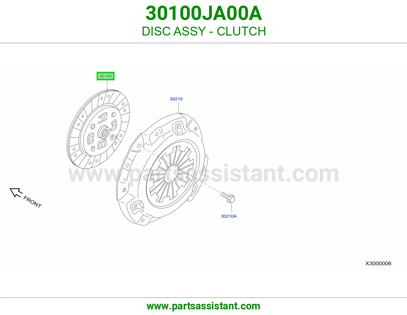 صحن كلتش قير 30100JA00A
