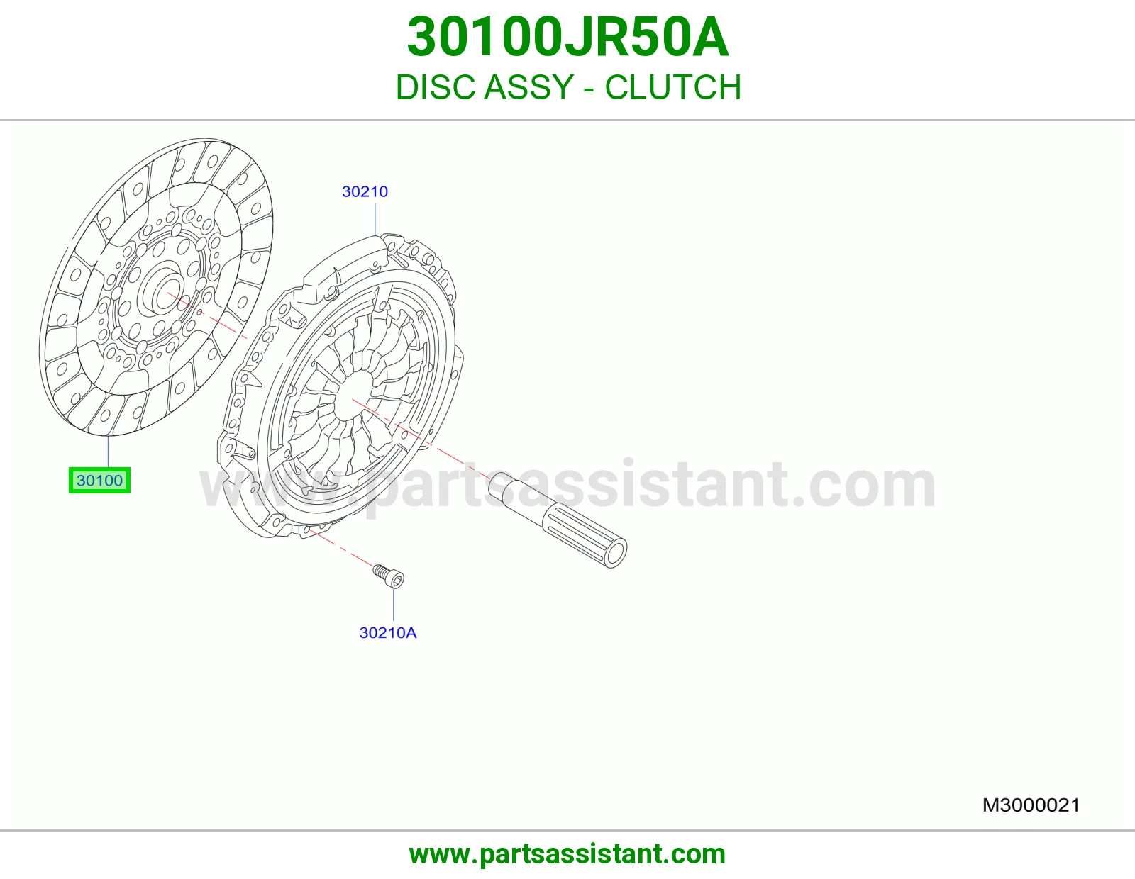 صحن كلتش قير 30100JR50A