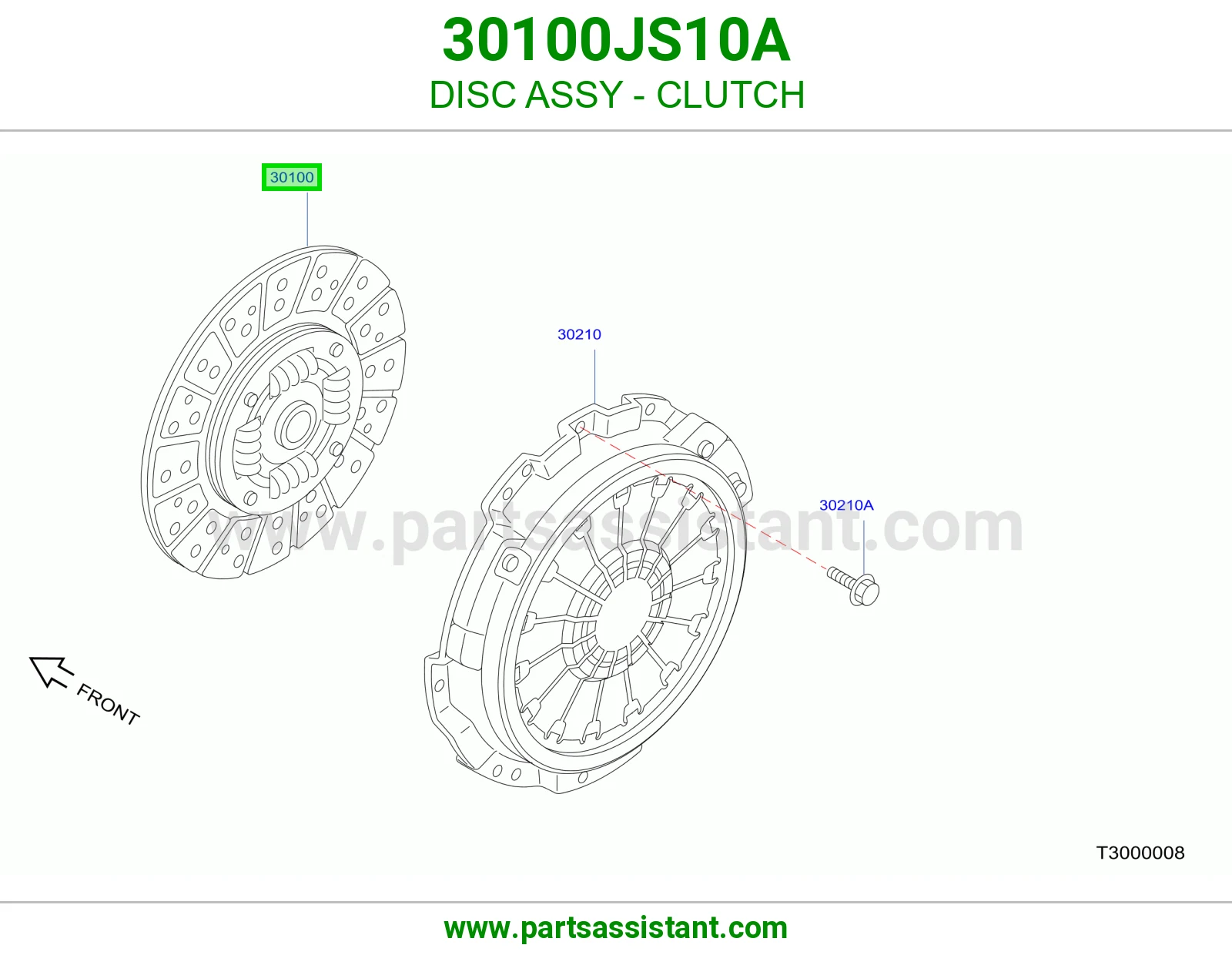 صحن كلتش قير 30100JS10A