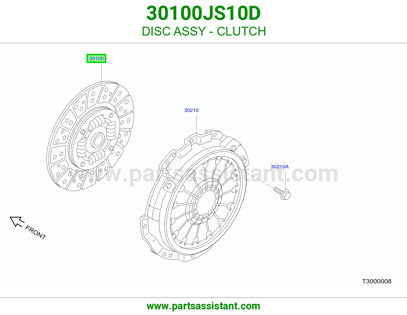 صحن كلتش قير 30100JS10D
