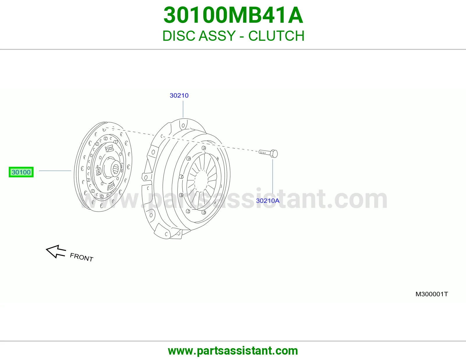 صحن كلتش قير 30100MB41A