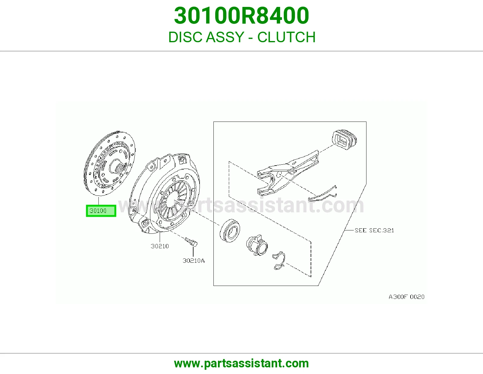 صحن كلتش قير 30100R8400