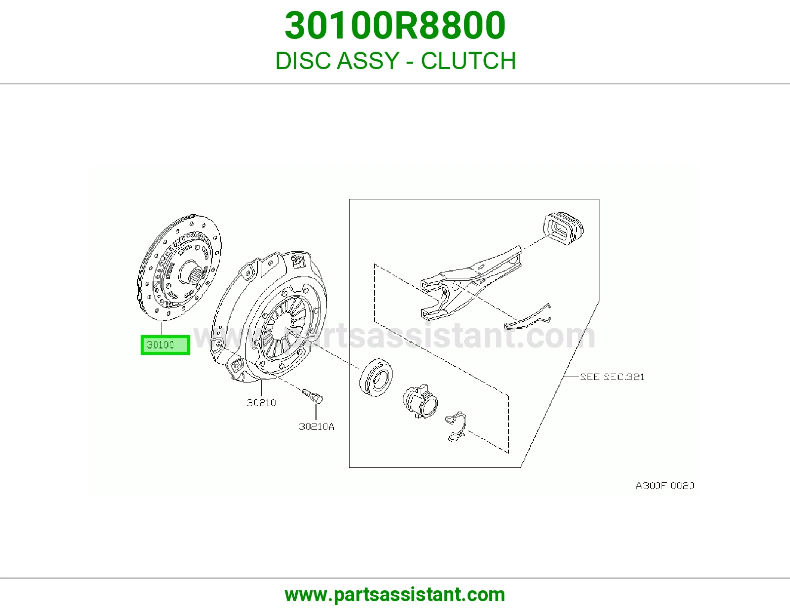 صحن كلتش قير 30100R8800