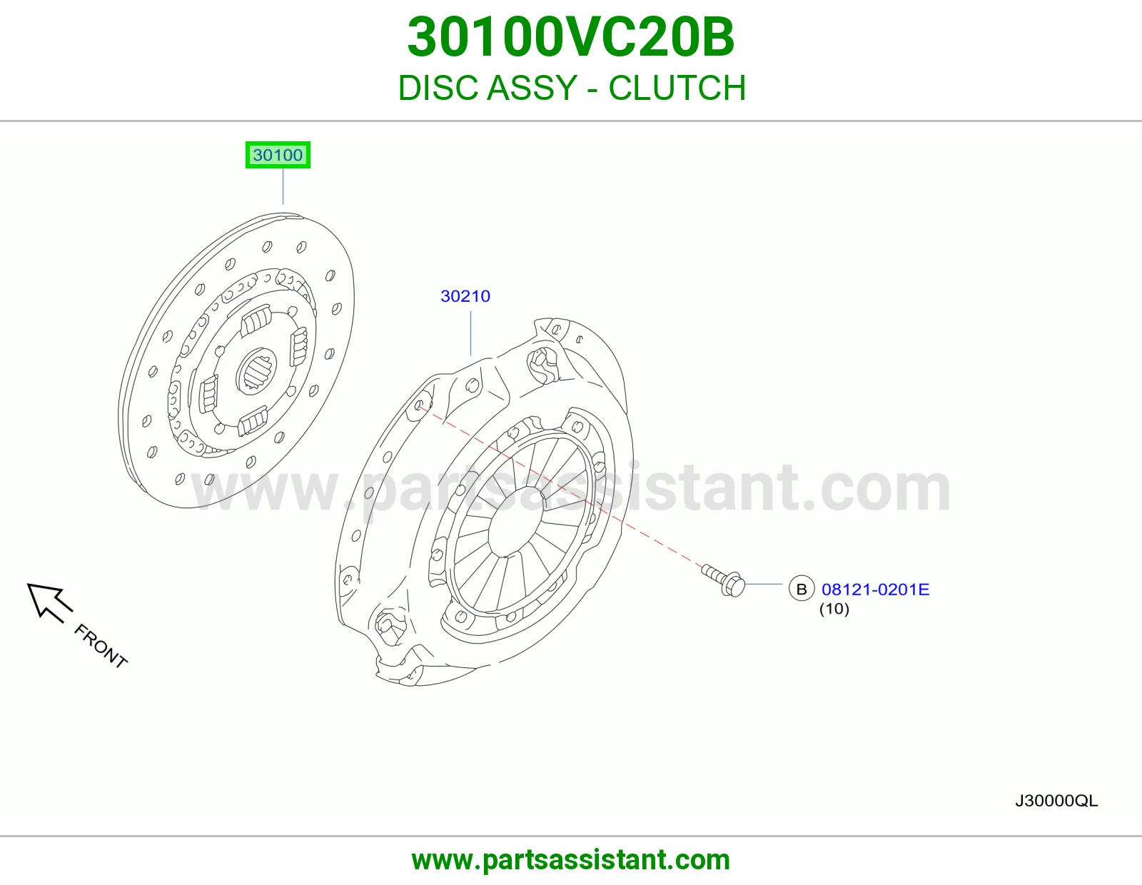 صحن كلتش قير 30100VC20B