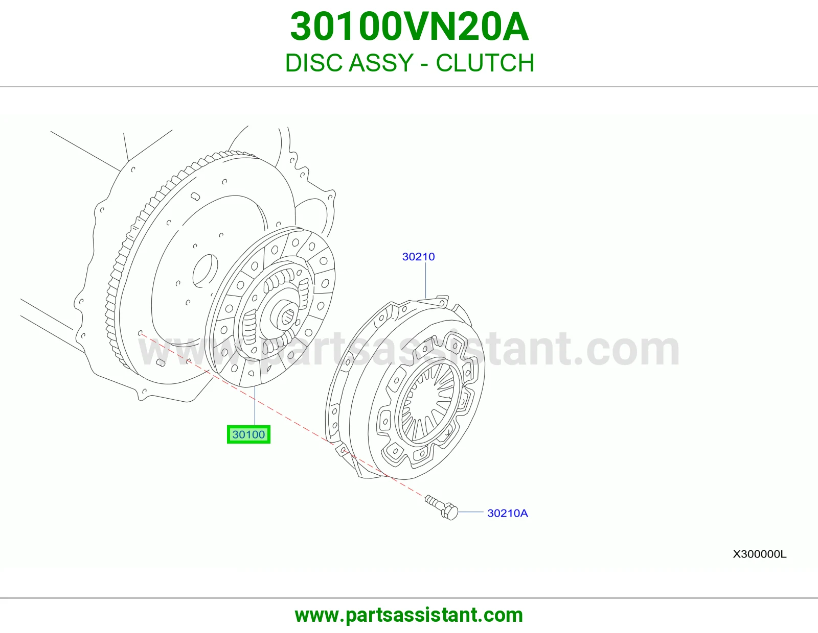 صحن كلتش قير 30100VN20A