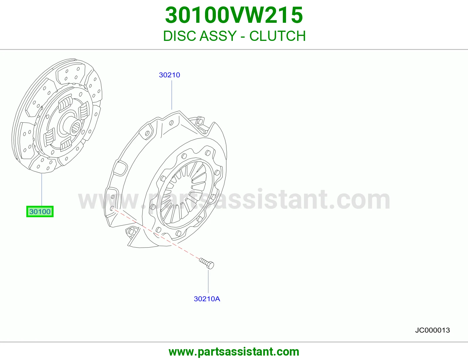 صحن كلتش قير 30100VW215