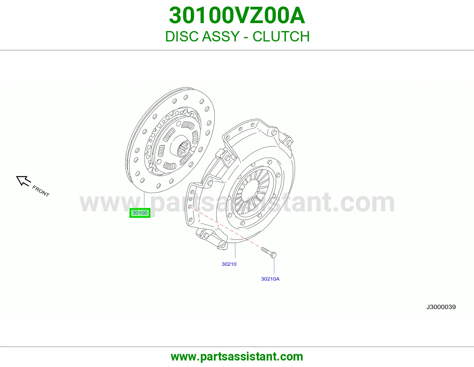صحن كلتش قير 30100VZ00A