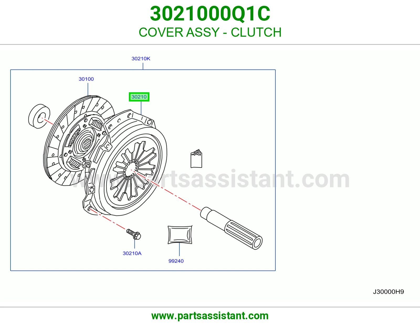 دزق كلتش قير 3021000Q1C