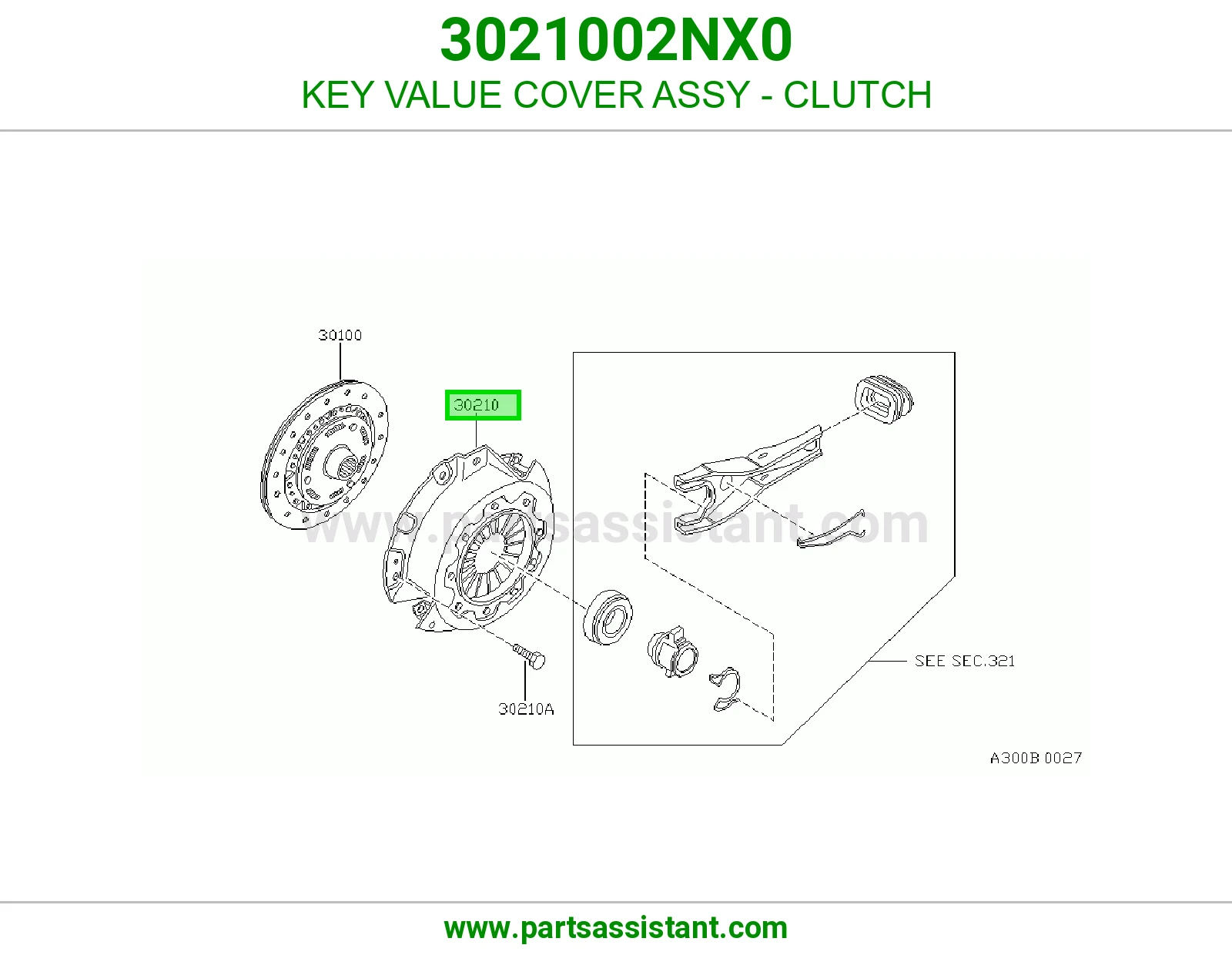 دزق كلتش قير 3021002NX0