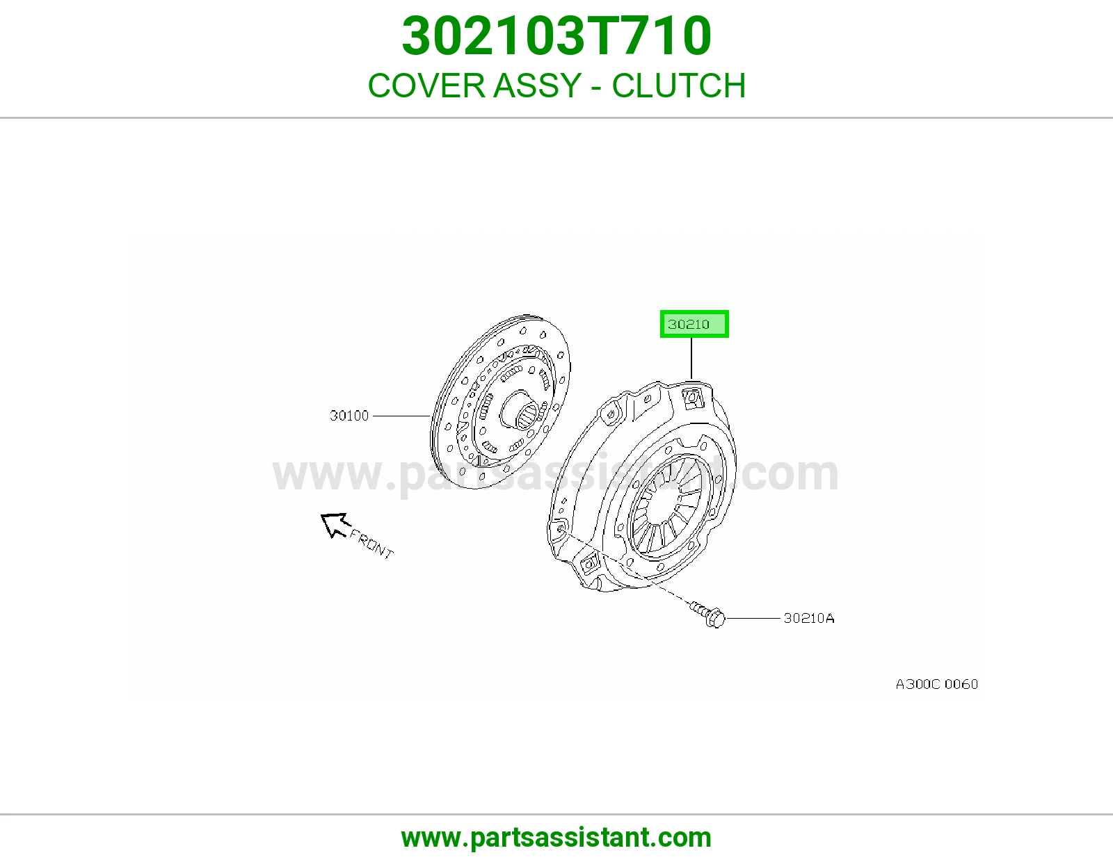 COVER ASSY - CLUTCH 302103T710