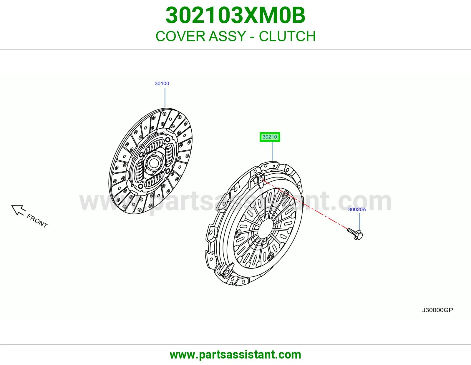 دزق كلتش قير 302103XM0B