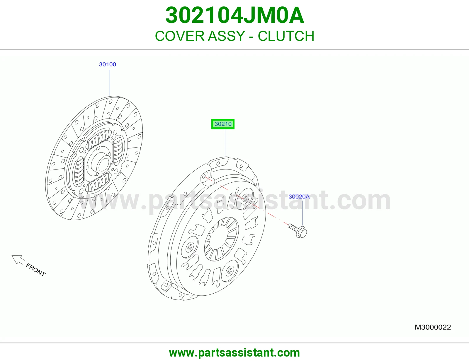 دزق كلتش قير 302104JM0A