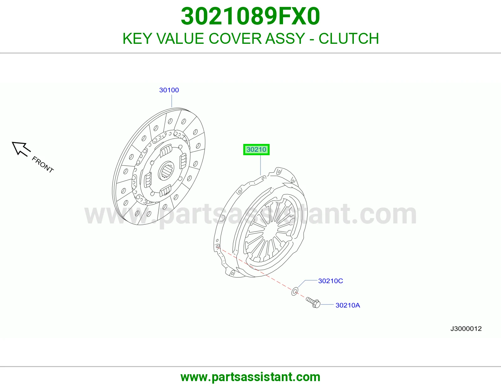 دزق كلتش قير 3021089FX0