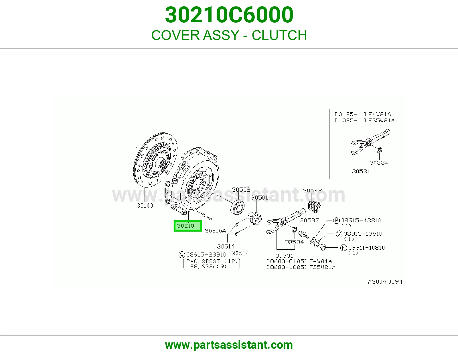 COVER ASSY - CLUTCH 30210C6000
