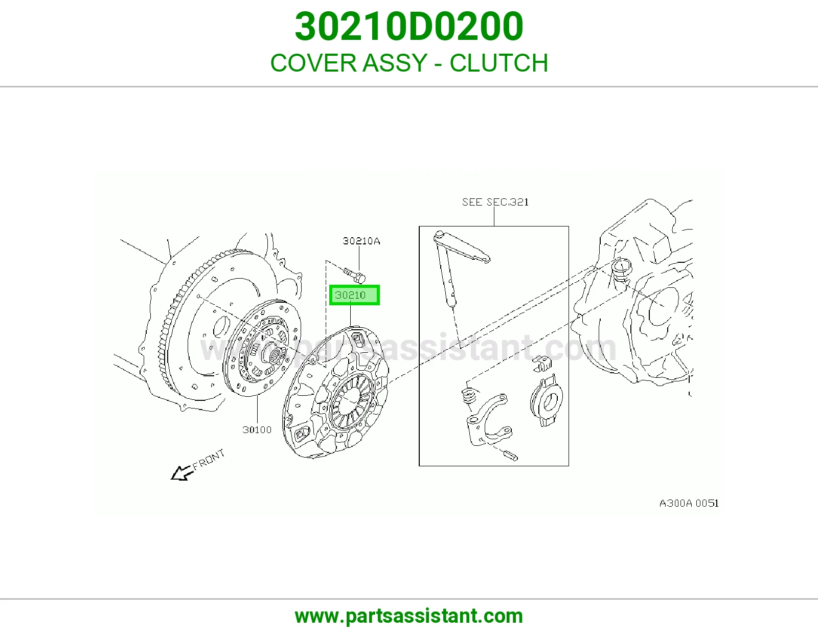 COVER ASSY - CLUTCH 30210D0200
