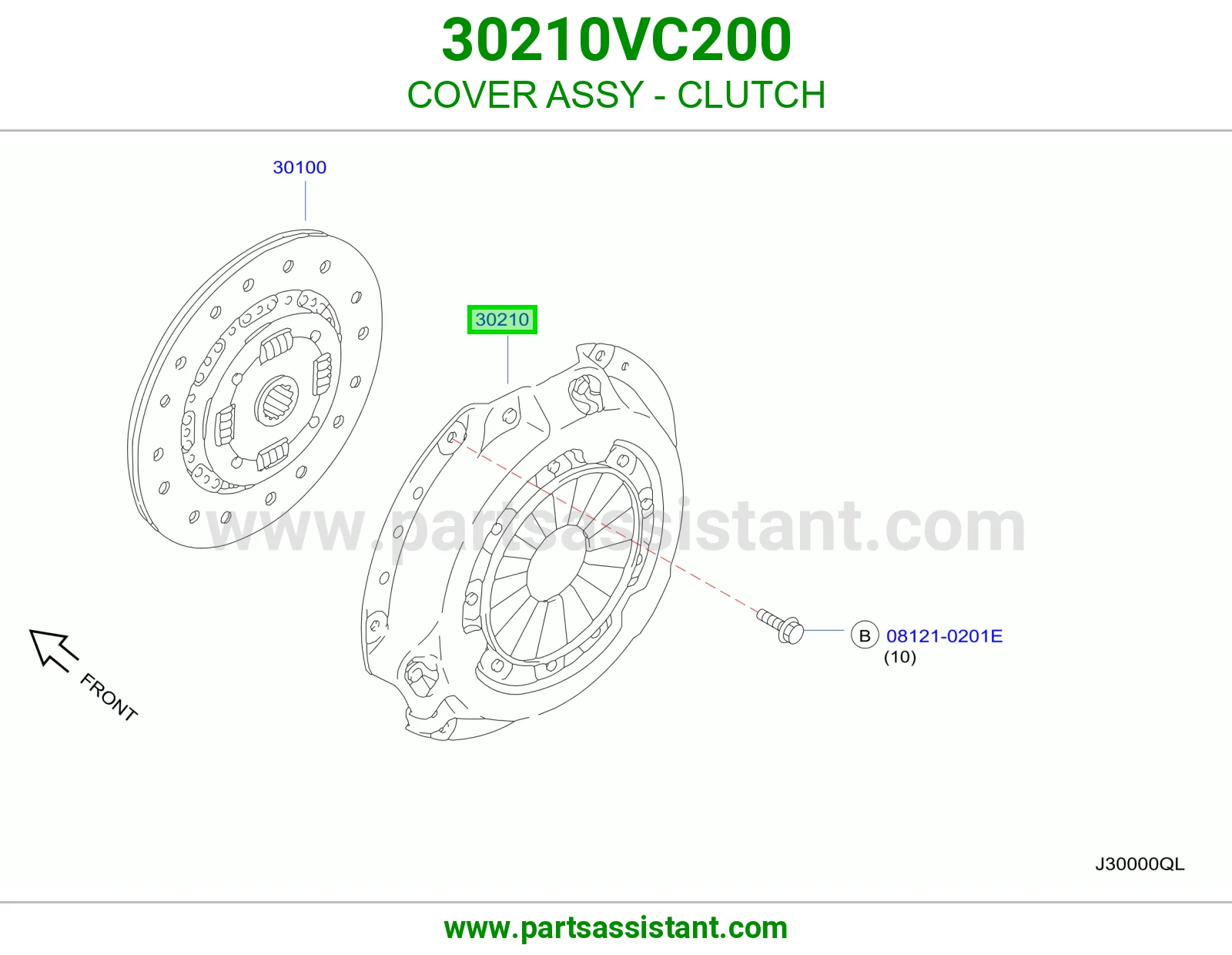 دزق كلتش قير 30210VC200