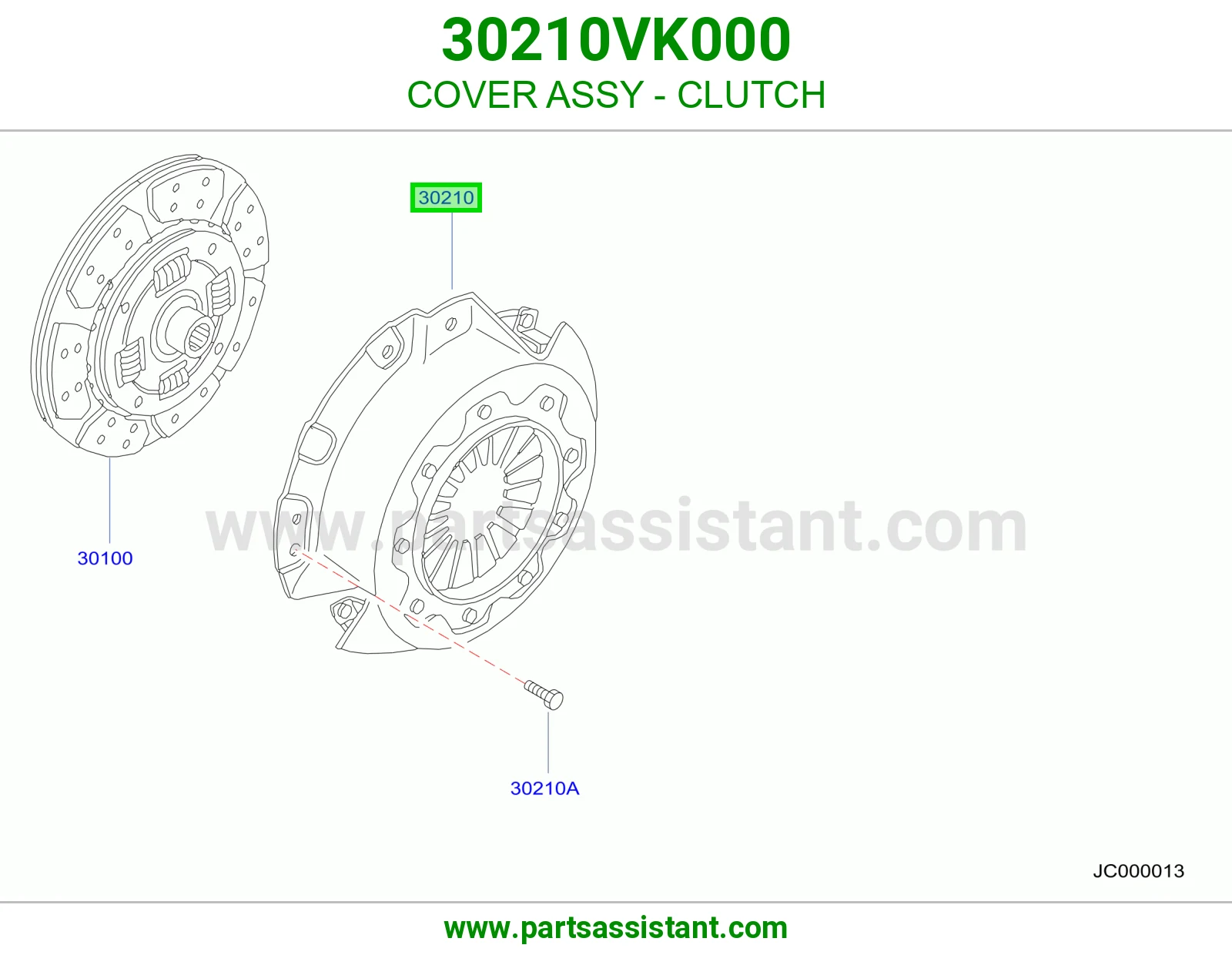 دزق كلتش قير 30210VK000