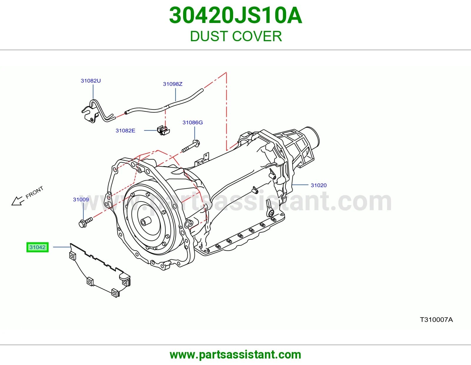 غطاء غبار 30420JS10A